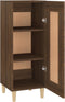vidaXL - Dressoir - 34,5x34x90 - cm - bewerkt - hout - bruin - eikenkleur
