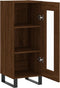 vidaXL - Dressoir - 34,5x34x90 - cm - bewerkt - hout - bruin - eikenkleur