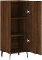 vidaXL - Dressoir - 34,5x34x90 - cm - bewerkt - hout - bruin - eikenkleur