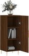 vidaXL - Dressoir - 34,5x34x90 - cm - bewerkt - hout - bruin - eikenkleur