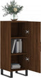 vidaXL - Dressoir - 34,5x34x90 - cm - bewerkt - hout - bruin - eikenkleur