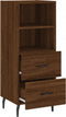 vidaXL - Dressoir - 34,5x34x90 - cm - bewerkt - hout - bruin - eikenkleur