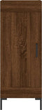 vidaXL - Dressoir - 34,5x34x90 - cm - bewerkt - hout - bruin - eikenkleur