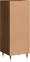 vidaXL - Dressoir - 34,5x34x90 - cm - bewerkt - hout - bruin - eikenkleur