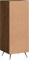 vidaXL - Dressoir - 34,5x34x90 - cm - bewerkt - hout - bruin - eikenkleur