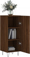 vidaXL - Dressoir - 34,5x34x90 - cm - bewerkt - hout - bruin - eikenkleur