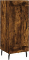 vidaXL - Dressoir - 34,5x34x90 - cm - bewerkt - hout - gerookt - eiken