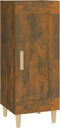 vidaXL - Dressoir - 34,5x34x90 - cm - bewerkt - hout - gerookt - eiken