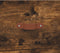 vidaXL - Dressoir - 34,5x34x90 - cm - bewerkt - hout - gerookt - eiken