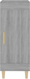 vidaXL - Dressoir - 34,5x34x90 - cm - bewerkt - hout - gerookt - eiken