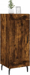 vidaXL - Dressoir - 34,5x34x90 - cm - bewerkt - hout - gerookt - eiken