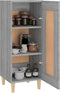vidaXL - Dressoir - 34,5x34x90 - cm - bewerkt - hout - gerookt - eiken