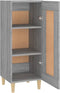 vidaXL - Dressoir - 34,5x34x90 - cm - bewerkt - hout - gerookt - eiken