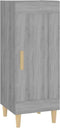 vidaXL - Dressoir - 34,5x34x90 - cm - bewerkt - hout - gerookt - eiken