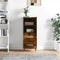 vidaXL - Dressoir - 34,5x34x90 - cm - bewerkt - hout - gerookt - eiken