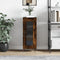 vidaXL - Dressoir - 34,5x34x90 - cm - bewerkt - hout - gerookt - eiken