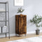 vidaXL - Dressoir - 34,5x34x90 - cm - bewerkt - hout - gerookt - eiken