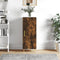 vidaXL - Dressoir - 34,5x34x90 - cm - bewerkt - hout - gerookt - eiken