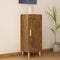 vidaXL - Dressoir - 34,5x34x90 - cm - bewerkt - hout - gerookt - eiken