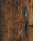vidaXL - Dressoir - 34,5x34x90 - cm - bewerkt - hout - gerookt - eiken
