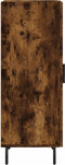 vidaXL - Dressoir - 34,5x34x90 - cm - bewerkt - hout - gerookt - eiken