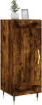 vidaXL - Dressoir - 34,5x34x90 - cm - bewerkt - hout - gerookt - eiken