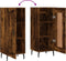 vidaXL - Dressoir - 34,5x34x90 - cm - bewerkt - hout - gerookt - eiken