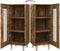 vidaXL - Dressoir - 34,5x34x90 - cm - bewerkt - hout - gerookt - eiken