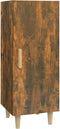 vidaXL - Dressoir - 34,5x34x90 - cm - bewerkt - hout - gerookt - eikenkleurig