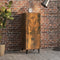 vidaXL - Dressoir - 34,5x34x90 - cm - bewerkt - hout - gerookt - eikenkleurig
