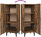 vidaXL - Dressoir - 34,5x34x90 - cm - bewerkt - hout - gerookt - eikenkleurig