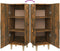 vidaXL - Dressoir - 34,5x34x90 - cm - bewerkt - hout - gerookt - eikenkleurig