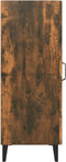 vidaXL - Dressoir - 34,5x34x90 - cm - bewerkt - hout - gerookt - eikenkleurig