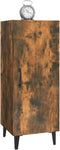 vidaXL - Dressoir - 34,5x34x90 - cm - bewerkt - hout - gerookt - eikenkleurig
