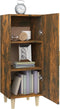 vidaXL - Dressoir - 34,5x34x90 - cm - bewerkt - hout - gerookt - eikenkleurig