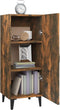 vidaXL - Dressoir - 34,5x34x90 - cm - bewerkt - hout - gerookt - eikenkleurig