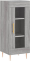 vidaXL - Dressoir - 34,5x34x90 - cm - bewerkt - hout - grijs - sonoma - eikenkleurig