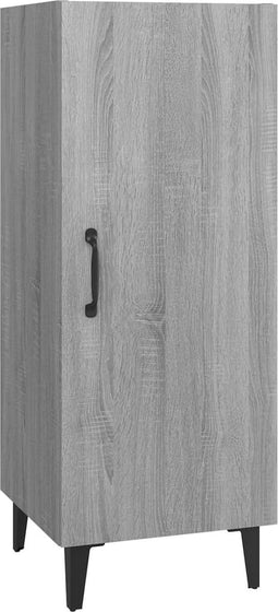 vidaXL - Dressoir - 34,5x34x90 - cm - bewerkt - hout - grijs - sonoma - eikenkleurig