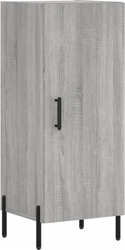 vidaXL - Dressoir - 34,5x34x90 - cm - bewerkt - hout - grijs - sonoma - eikenkleurig