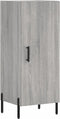 vidaXL - Dressoir - 34,5x34x90 - cm - bewerkt - hout - grijs - sonoma - eikenkleurig