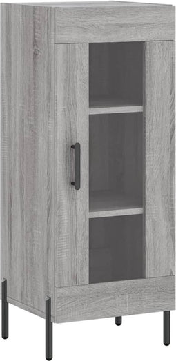 vidaXL - Dressoir - 34,5x34x90 - cm - bewerkt - hout - grijs - sonoma - eikenkleurig