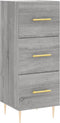 vidaXL - Dressoir - 34,5x34x90 - cm - bewerkt - hout - grijs - sonoma - eikenkleurig