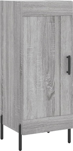 vidaXL - Dressoir - 34,5x34x90 - cm - bewerkt - hout - grijs - sonoma - eikenkleurig