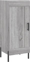 vidaXL - Dressoir - 34,5x34x90 - cm - bewerkt - hout - grijs - sonoma - eikenkleurig