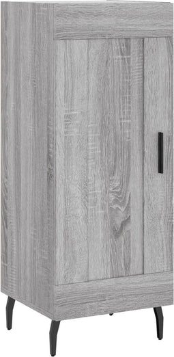vidaXL - Dressoir - 34,5x34x90 - cm - bewerkt - hout - grijs - sonoma - eikenkleurig