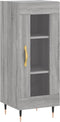 vidaXL - Dressoir - 34,5x34x90 - cm - bewerkt - hout - grijs - sonoma - eikenkleurig