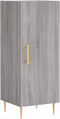 vidaXL - Dressoir - 34,5x34x90 - cm - bewerkt - hout - grijs - sonoma - eikenkleurig