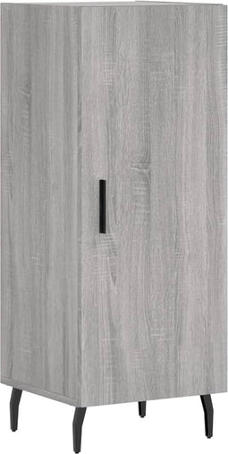 vidaXL - Dressoir - 34,5x34x90 - cm - bewerkt - hout - grijs - sonoma - eikenkleurig