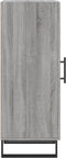 vidaXL - Dressoir - 34,5x34x90 - cm - bewerkt - hout - grijs - sonoma - eikenkleurig