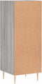 vidaXL - Dressoir - 34,5x34x90 - cm - bewerkt - hout - grijs - sonoma - eikenkleurig